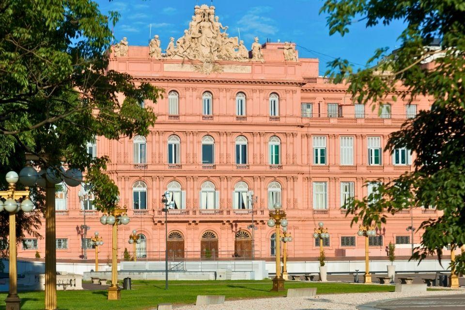 Casa Rosada aan het Plaza de Mayo in Buenos Aires Argentinië