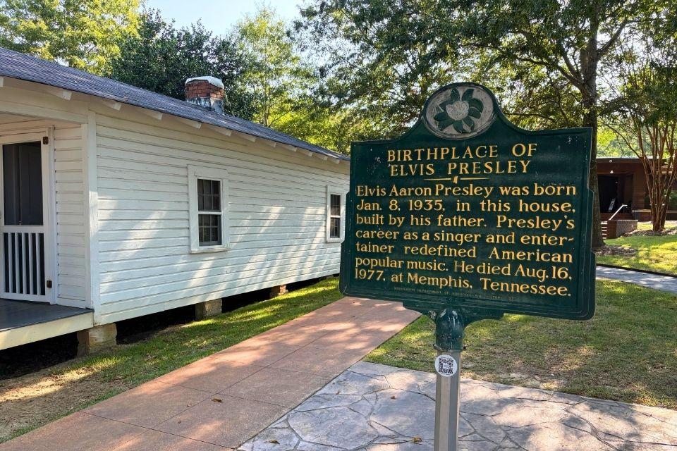 Het geboortehuis van Elvis Presley in Tupelo Amerika