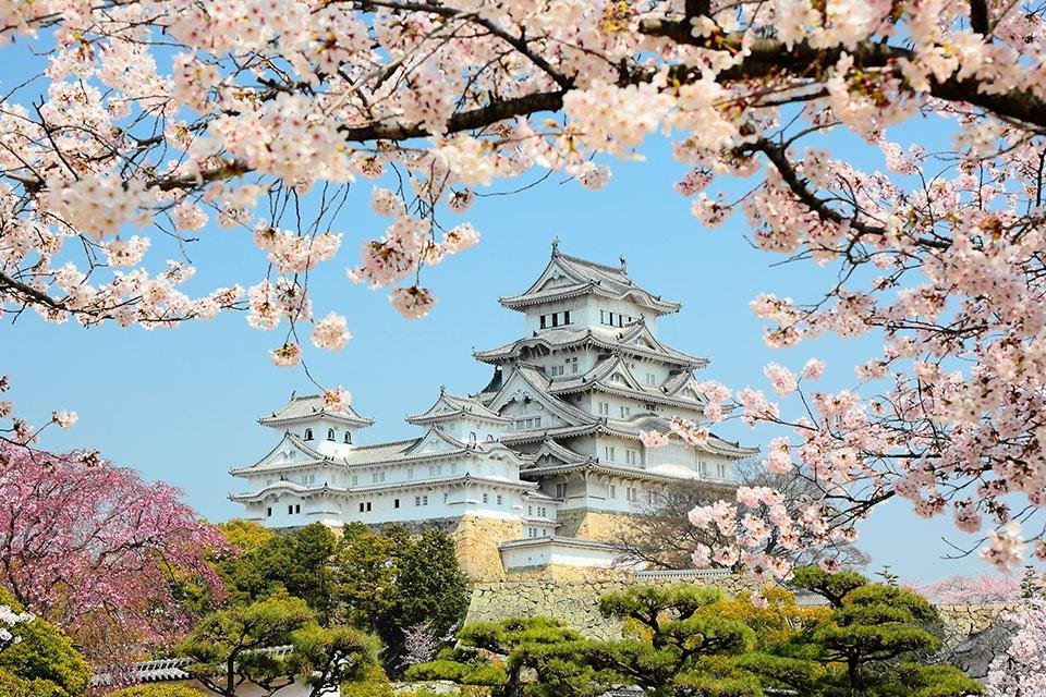 Witte Reigerkasteel in Himeji, Japan