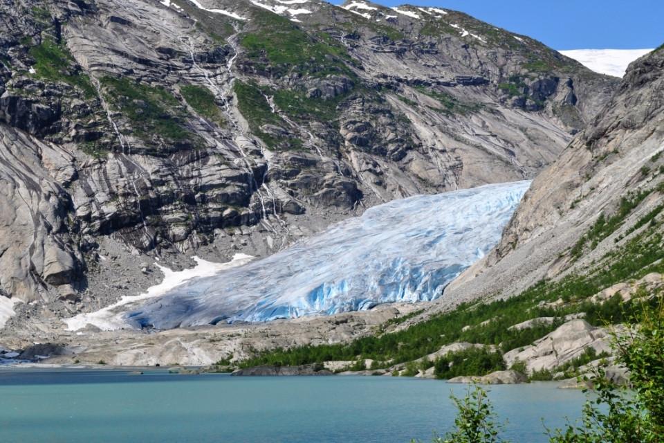 Gletsjer in Jostedalsbreen Nationaal Park, Noorwegen