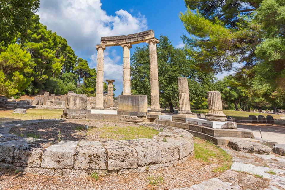 Opgraving van Olympia, Griekenland