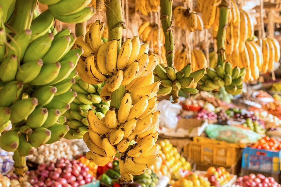 Fruit op een markt in Kenia
