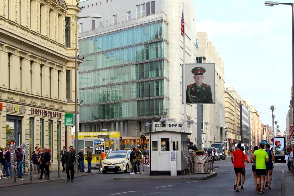 Checkpoint Charlie in Berlijn, Duitsland