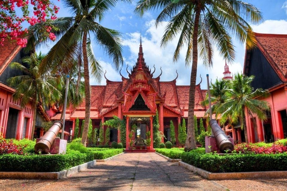 Het nationale museum in Phnom Penh, Cambodja