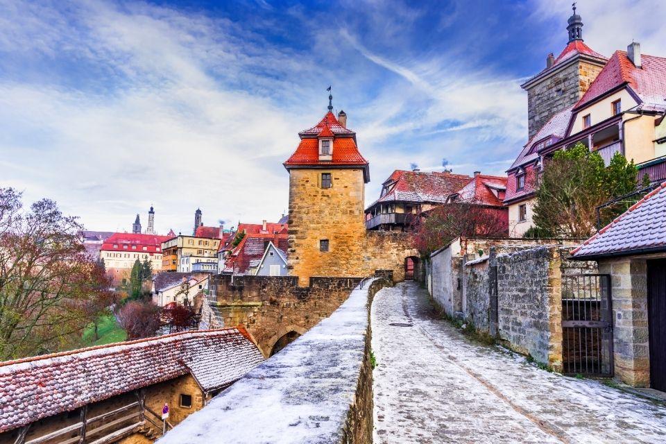 Rothenburg ob der Tauber Duitsland winter