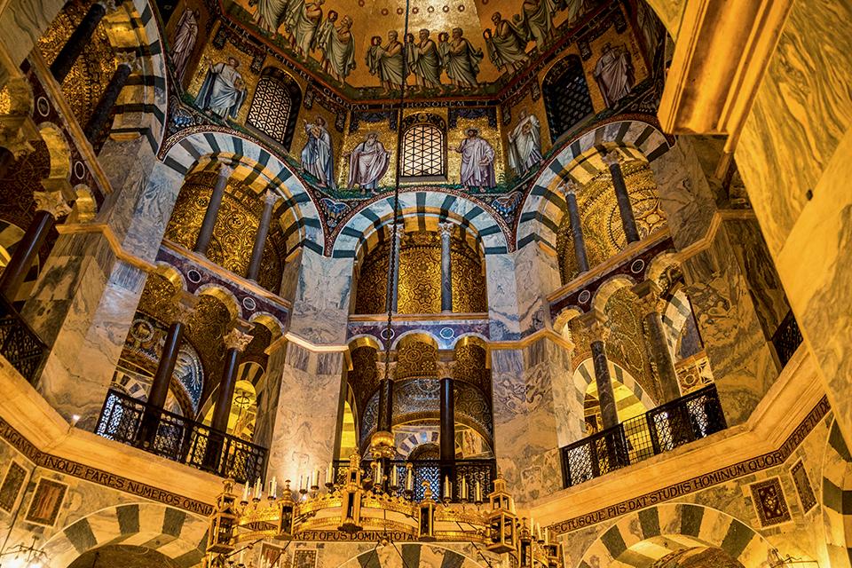 De Paltskapel van de dom van Aken, Duitsland