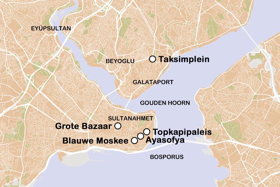Routekaart Verrassend Istanbul