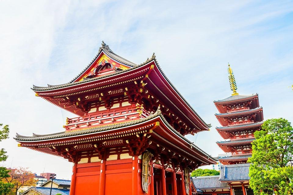 Asakusa Kannon-tempel in Asakusa, Japan