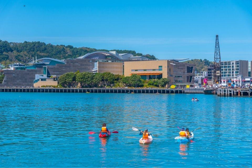 Museum Te Papa Tongarewa in Wellington, Nieuw-Zeeland