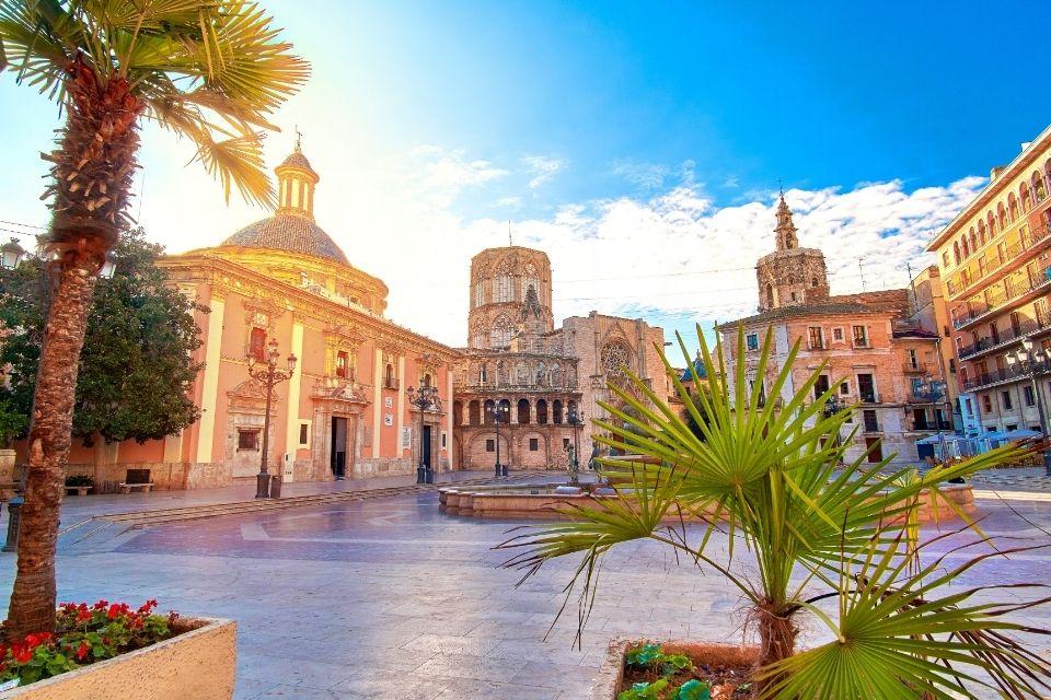 Plaza de Virgen in Valencia Spanje