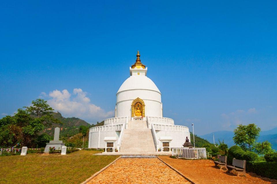 Vredespagode in Pokhara, Nepal