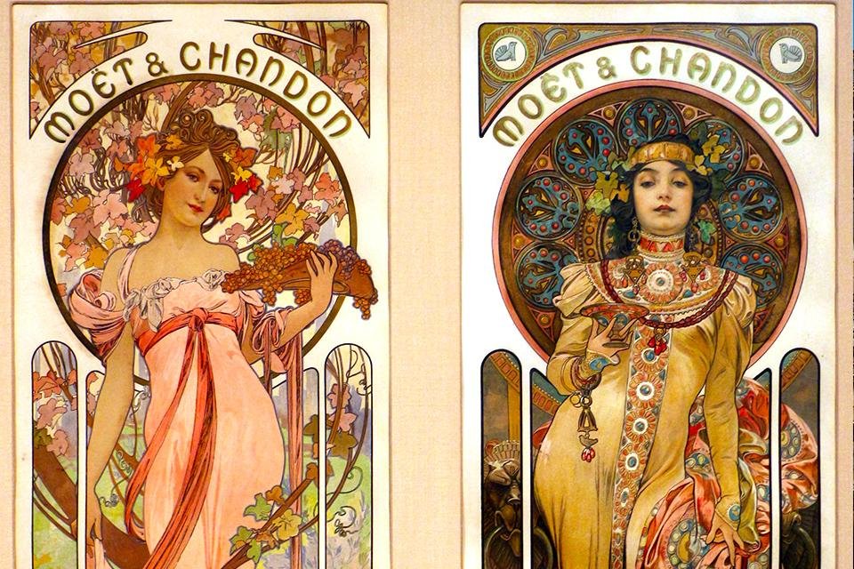 Alfons Mucha, Moët et Chandon, Frankrijk