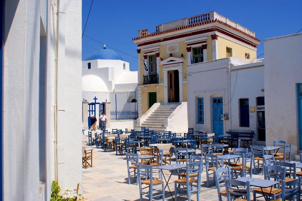 Stadhuis van Serifos, Cycladen, Griekenland