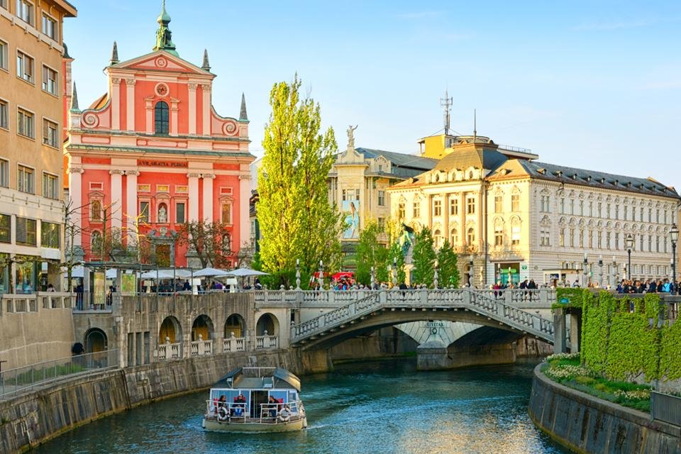 Ljubljana in Slovenië