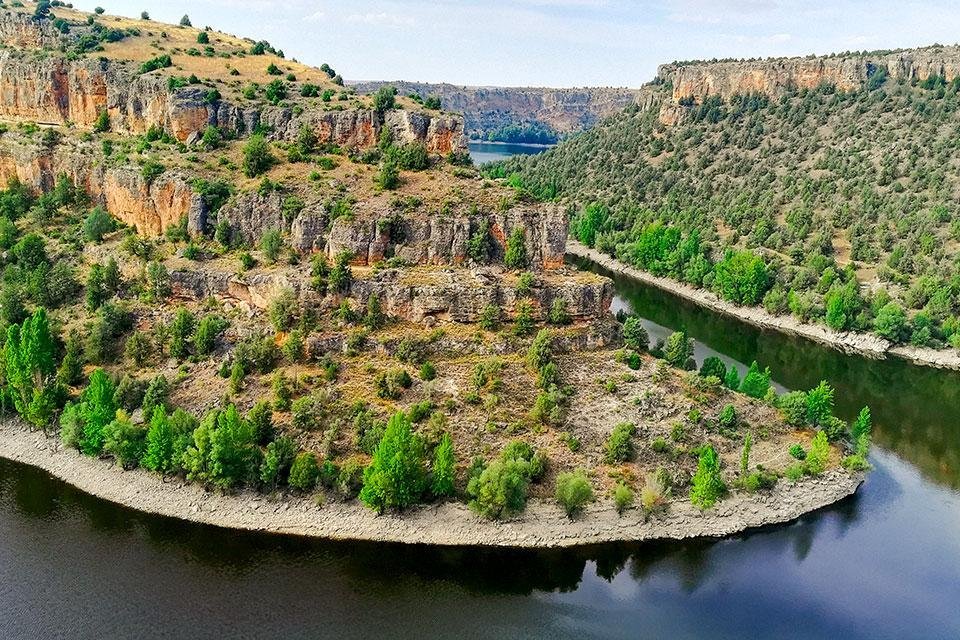 Nationaal park Hoces del Rio Duraton in Spanje