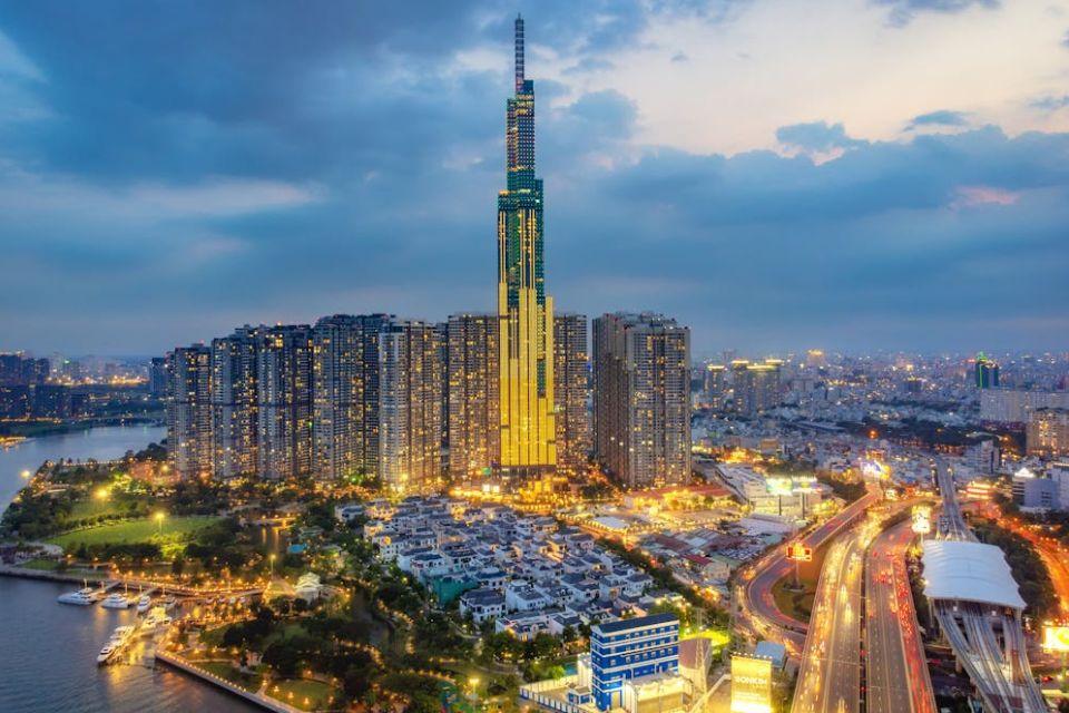 Skyline Ho Chi Minh-Stad Vietnam