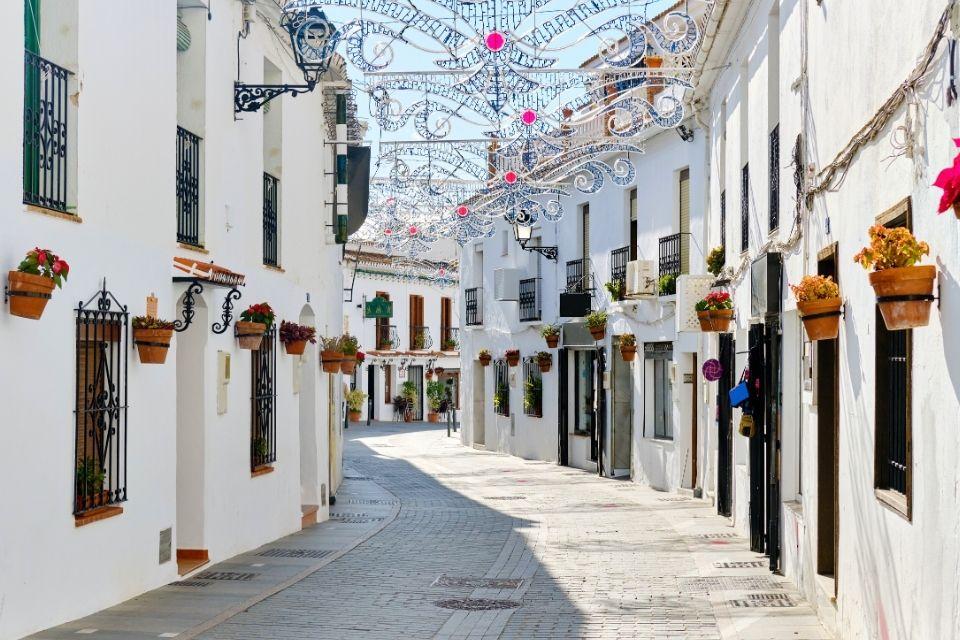 Kerstversiering in Mijas, Andalusië, Spanje