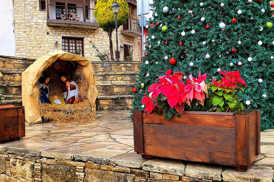 Kerststal op Cyprus