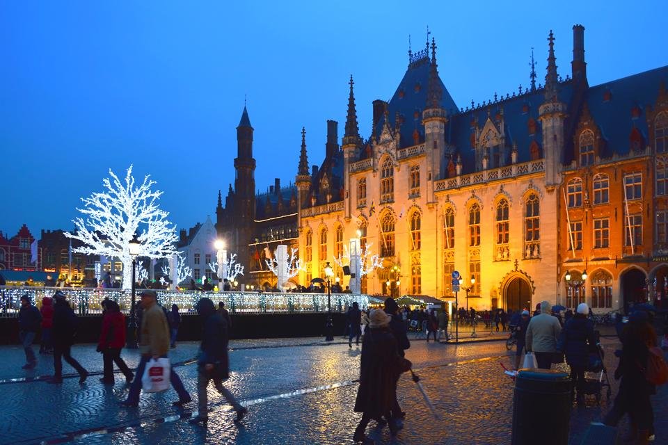 Kerst in Brugge, België