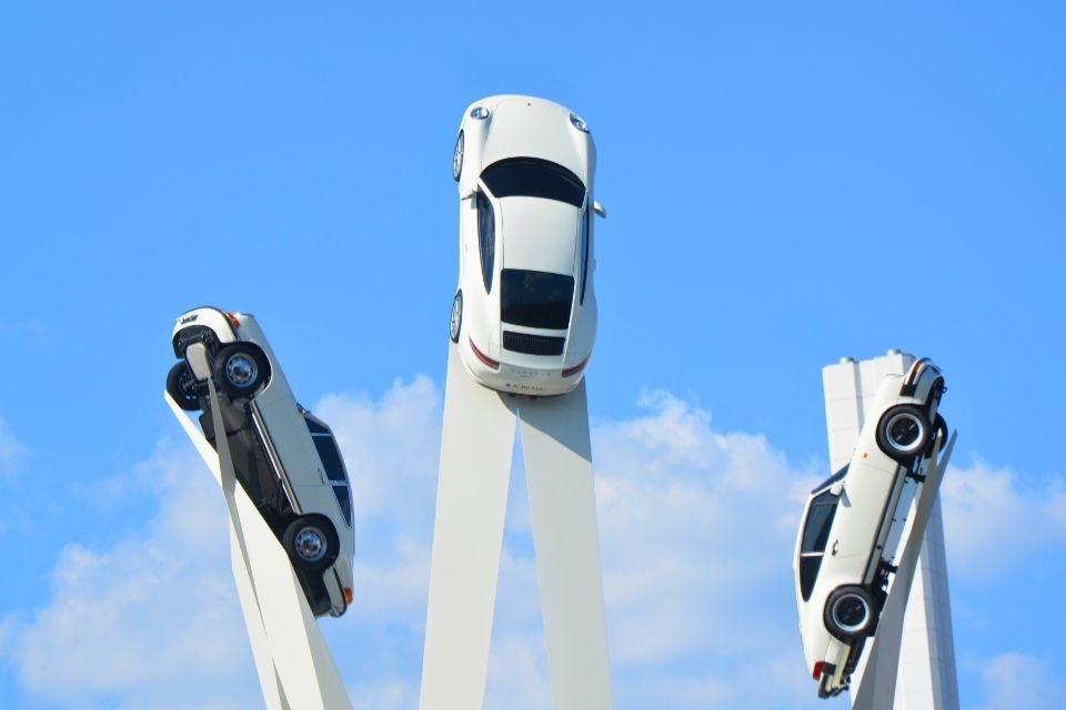 Het Porsche Museum in Stuttgart