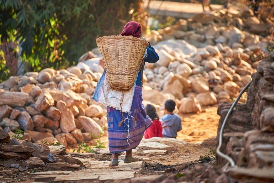 Dorpsleven in Bandipur, Nepal