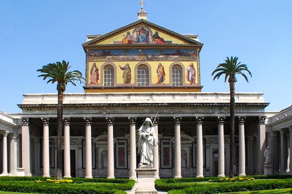 Sint Paulus buiten de muren in Rome, Italië