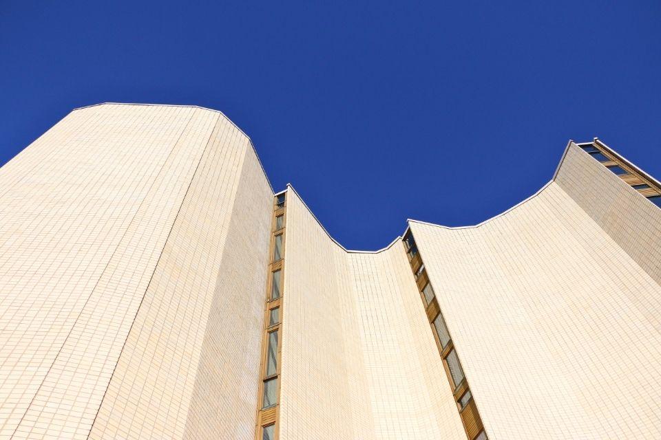 Modernistische Kaleva-kerk in Tampere Finland