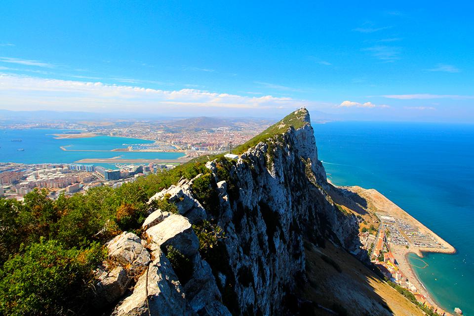 Gibraltar, de Rots, Spanje