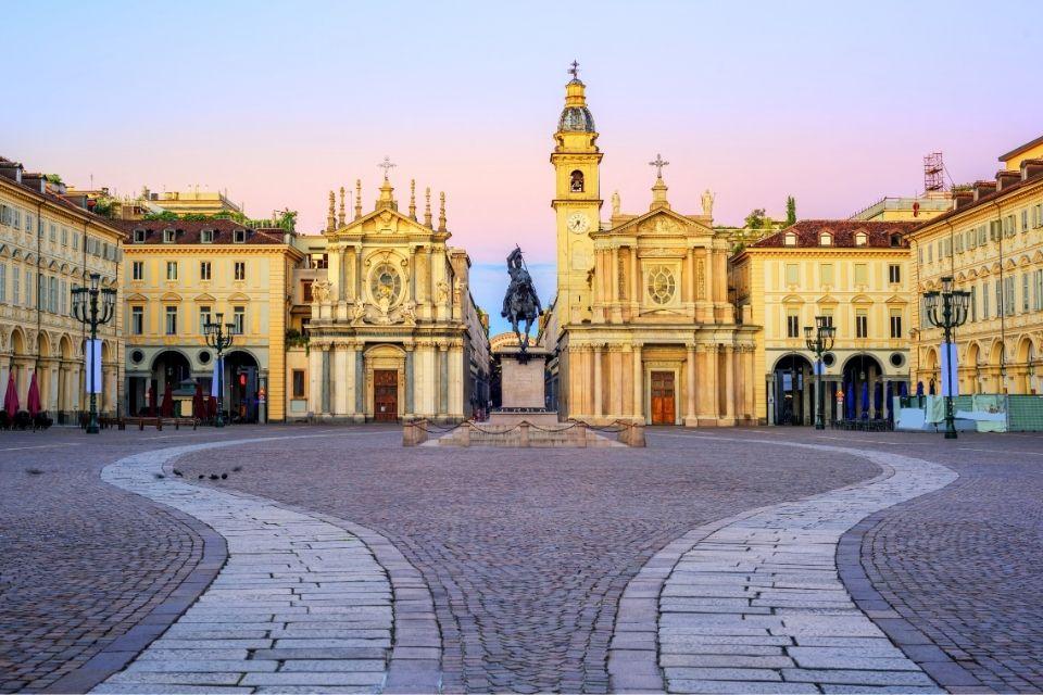 Piazza San Carlo in Turijn Italië