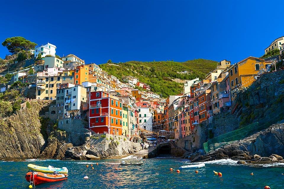 Riomaggiore Cinque Terre Ligurië Italië