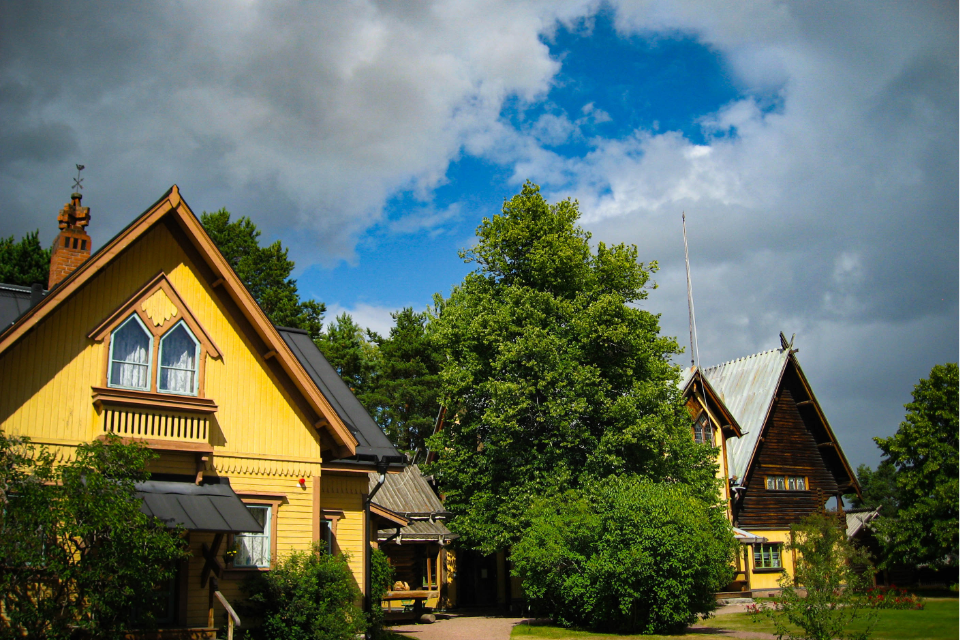 Het huis van Anders Zorn in Mora, Zweden