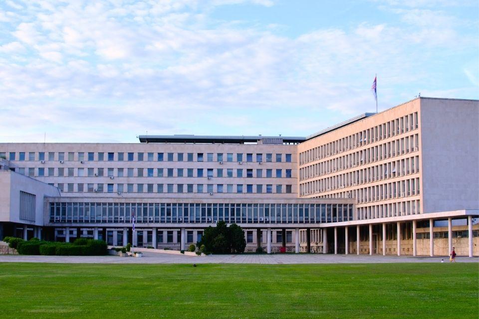 Palata Srbije in Belgrado Servië