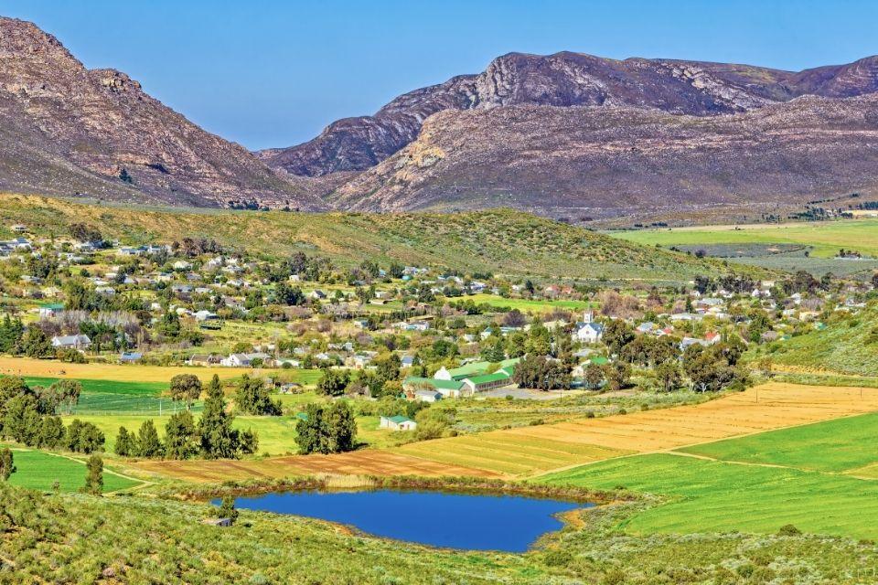 Het dorpje Barrydale, Zuid-Afrika