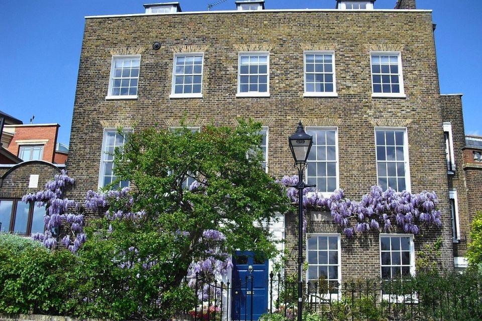 William Morris Society in Kelmscott House in Londen Groot-Brittannië