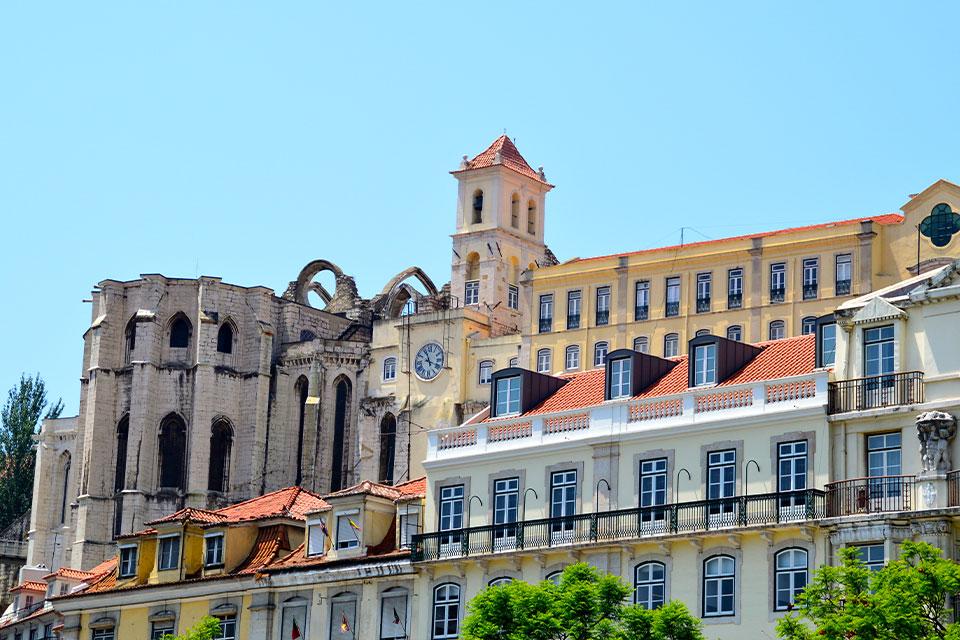 Igreja do Carmo in Bairro Alto Lissabon Portugal