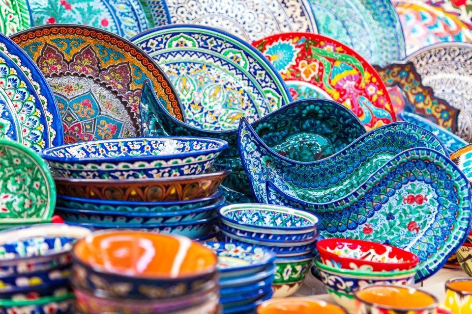 Kleurrijk keramiek in Samarkand Oezbekistan