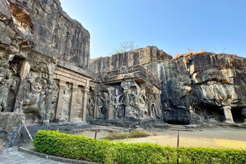 De Kailasa-tempel in de Ellora-grotten, India