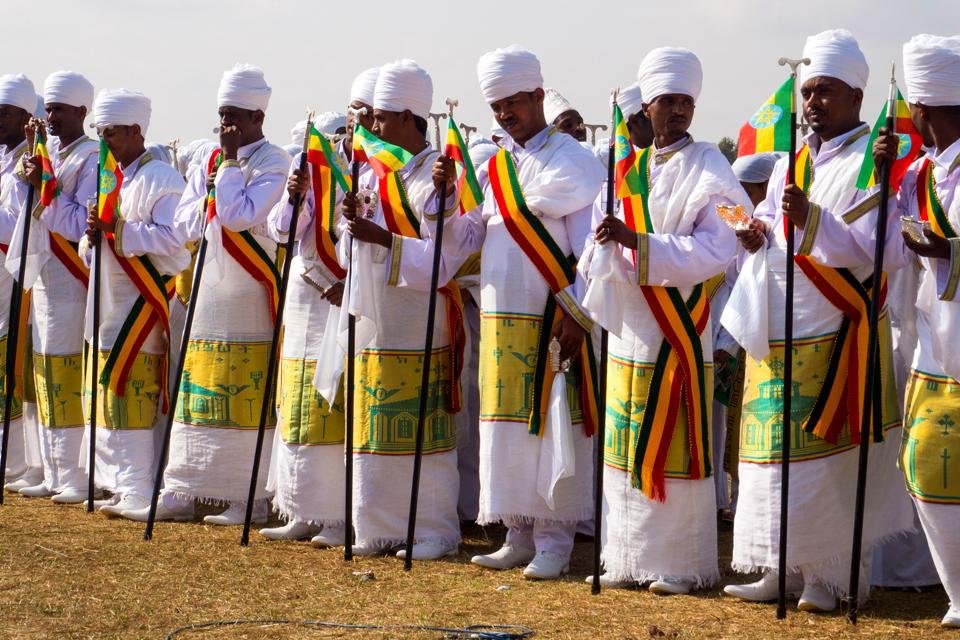 Timkatpriesters in Ethiopië