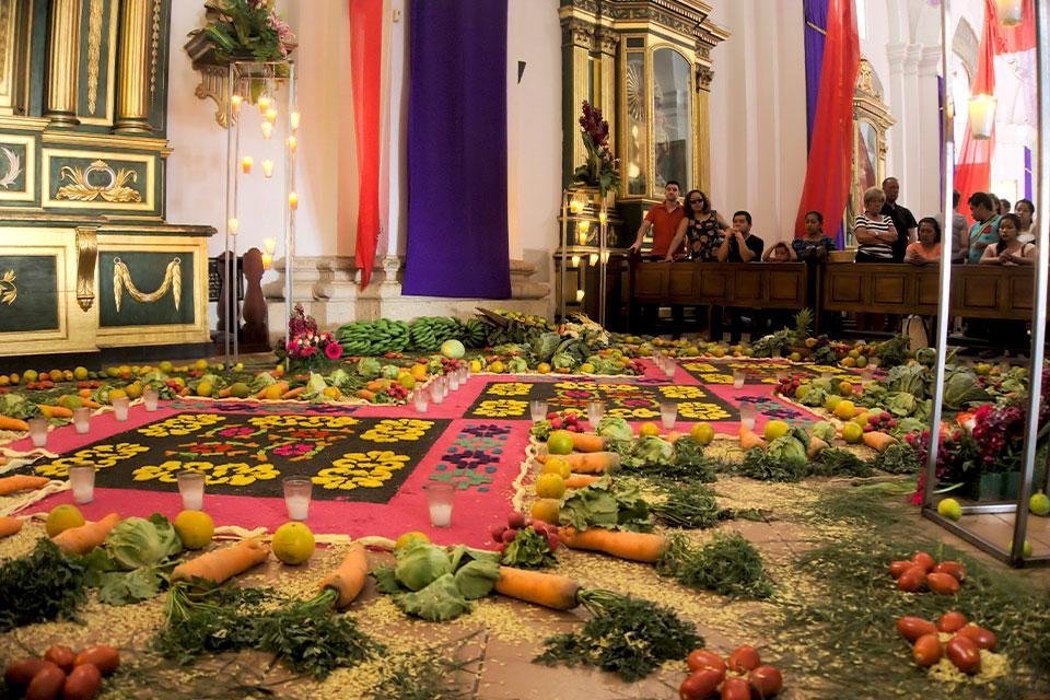 San José-kathedraal in Antigua, Guatemala (Semana Santa)