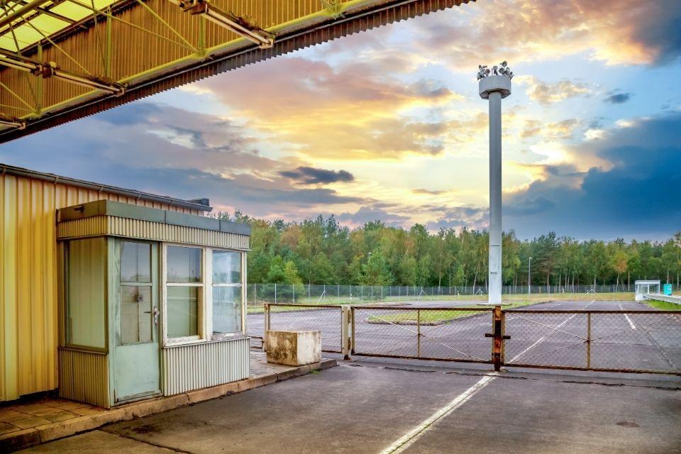Point Alpha, de voormalige DDR-grensovergang Helmstedt-Marienborn Duitsland