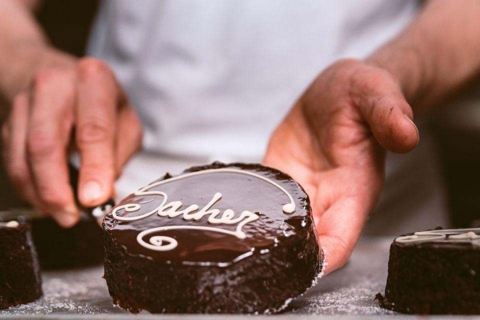 Sachertorte in Wenen Oostenrijk
