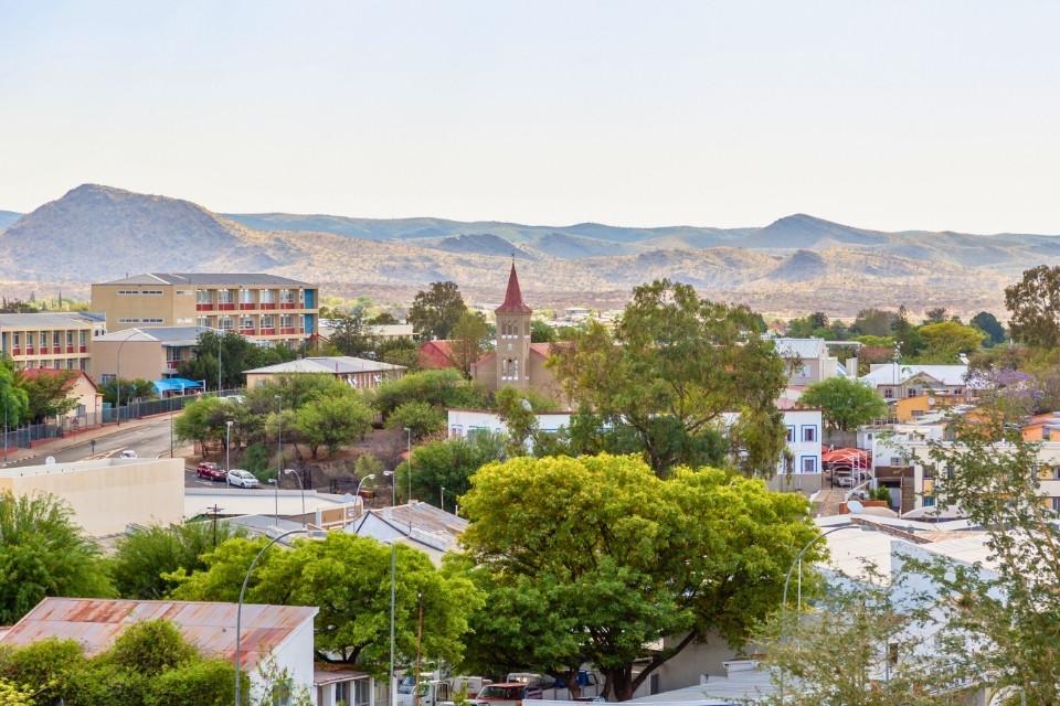 Windhoek met bergen in de verte, Namibië