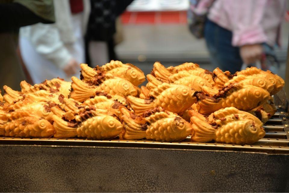 Bungeoppang (viskoekjes) in Seoul, Zuid-Korea