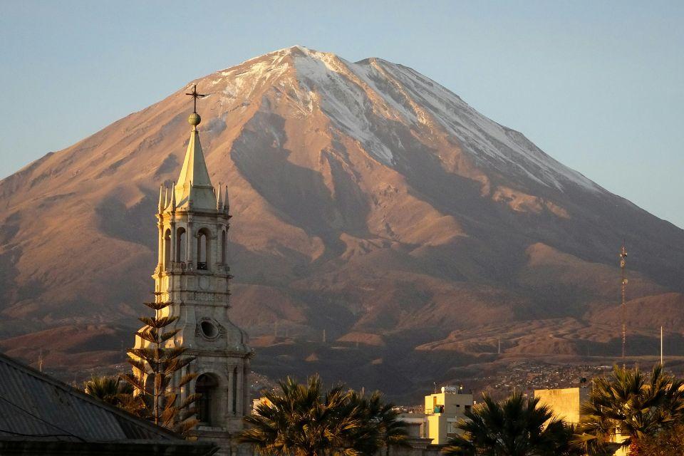 Zonsondergang in Arequipa, Peru