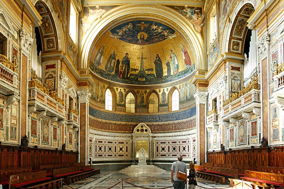 Apsis van de Sint Jan van Lateranen, Rome, Italië