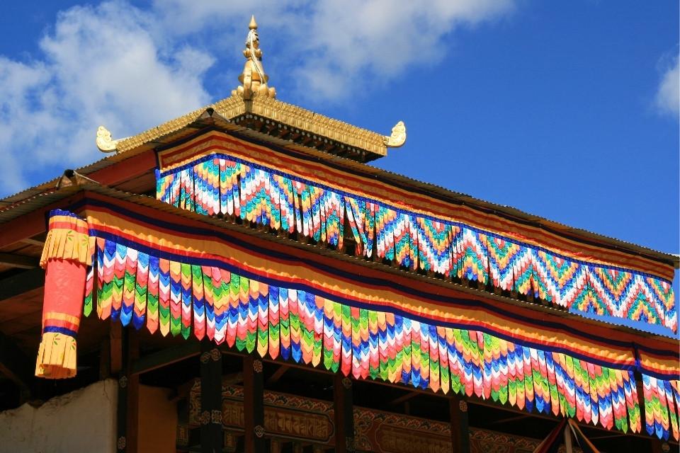 Gangtey Gompa-klooster, Nubding, Bhutan