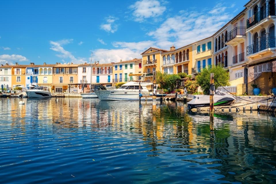 De haven van Saint-Tropez, Frankrijk