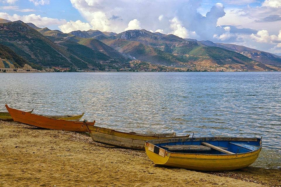 Pogradec, meer van Ohrid,  Albanië