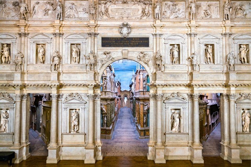 Teatro Olimpico in Vicenza Italië