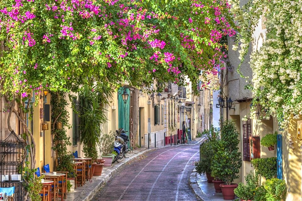 Plaka in Athene, Griekenland